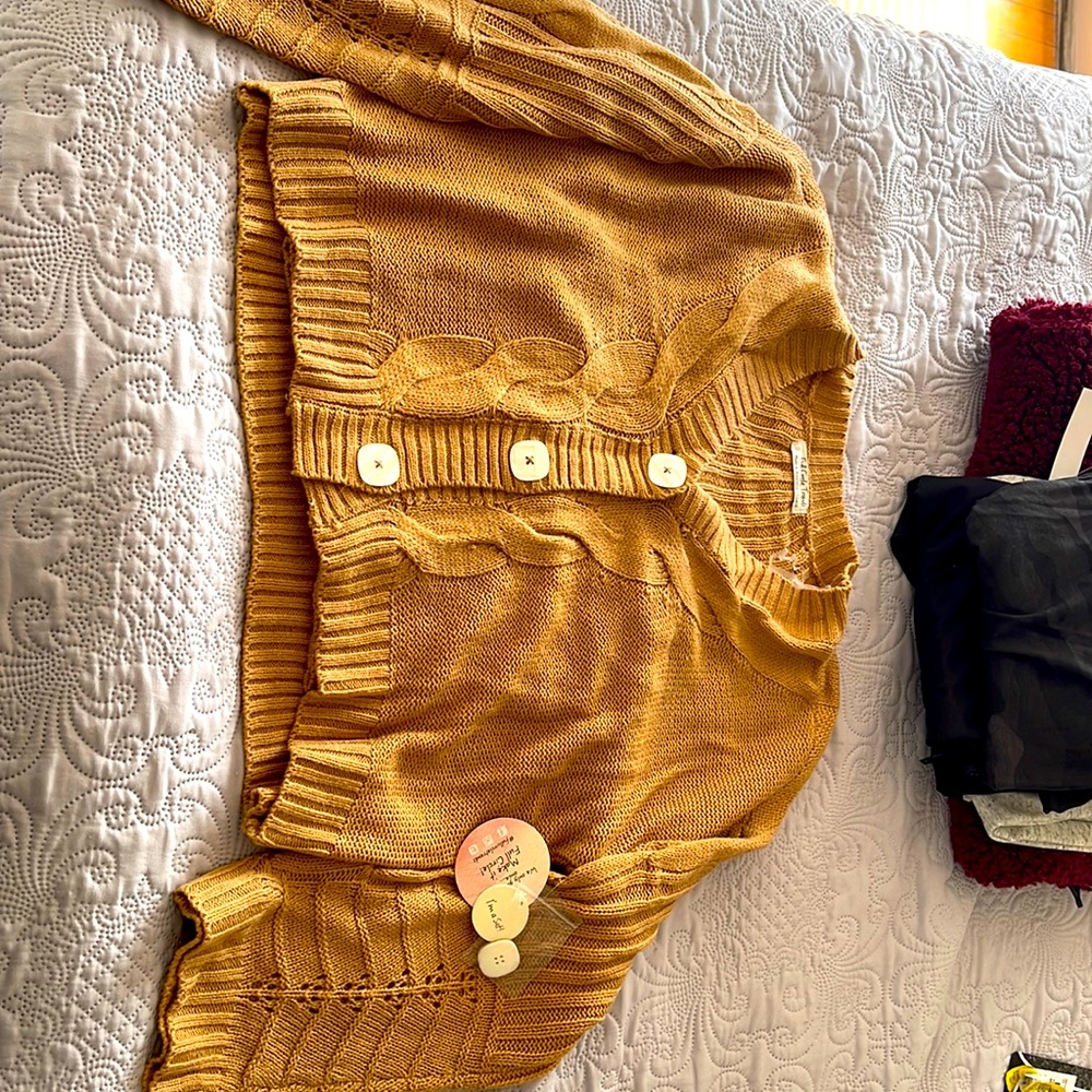 Brand new cardigan with tank top size large